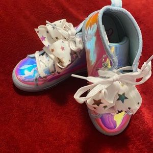 Jojo Siwa Size 11 Little Girl Holographic Shoe